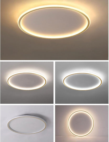 Modern minimalistic skivtaklampa | Mjuk LED-glöd | Modern belysning | Elegant inredningsuppgradering | Brick by Brick