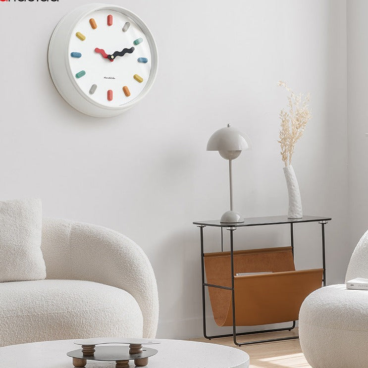 3D Nordisk Tyst Väggklocka Miljövänlig Design för Moderna Vardagsrum