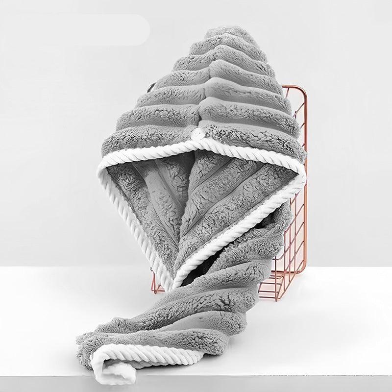 Praktiskt hårtorkhandduk