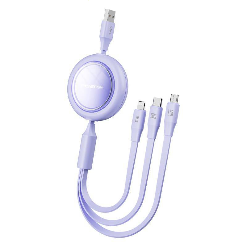 Praktiskt 3i1 laddkabel