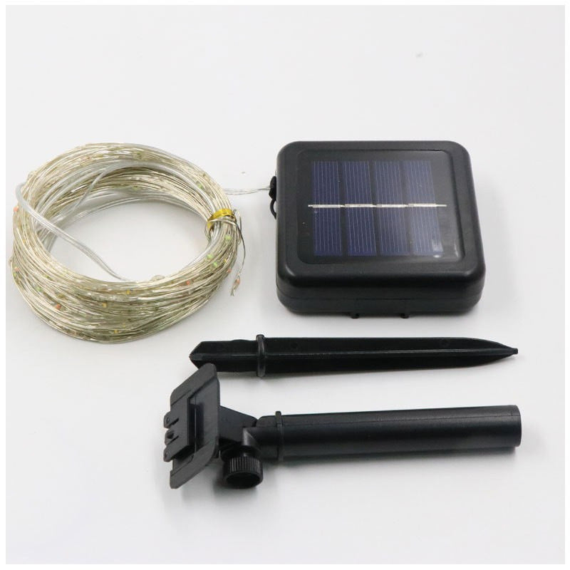 Vattentålig ljusslinga med solenergi