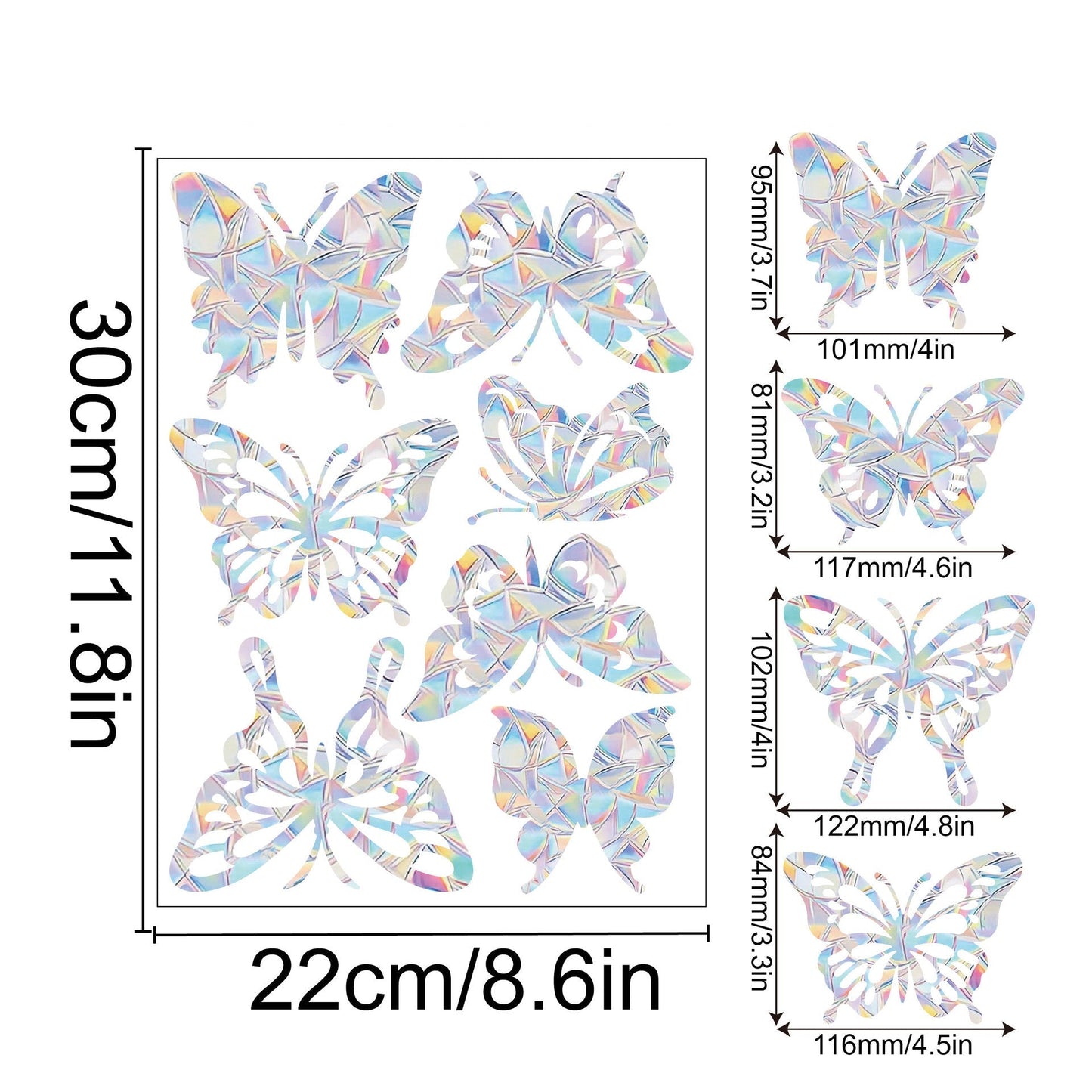 Regnbåge Fönster Klistermärke