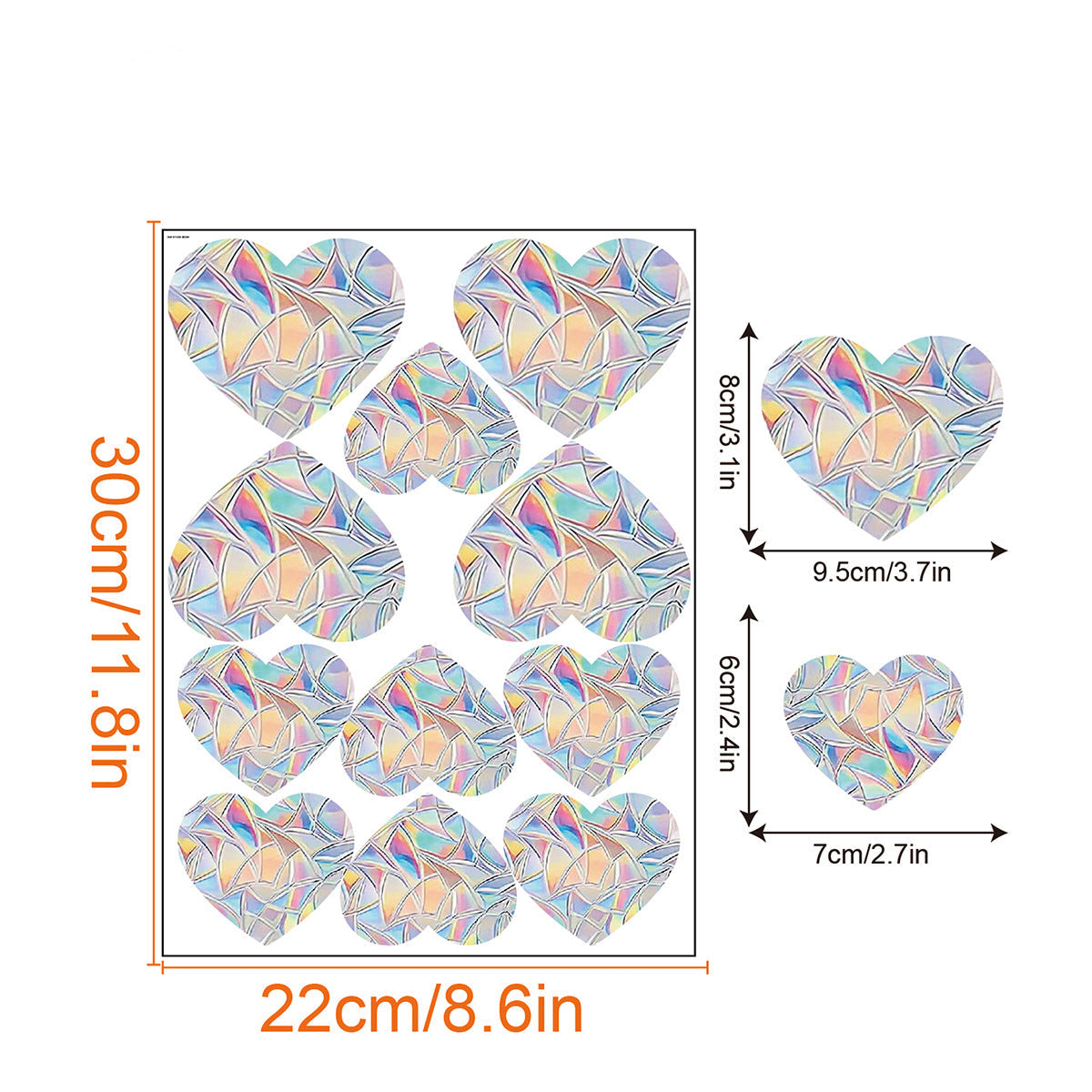 Regnbåge Fönster Klistermärke