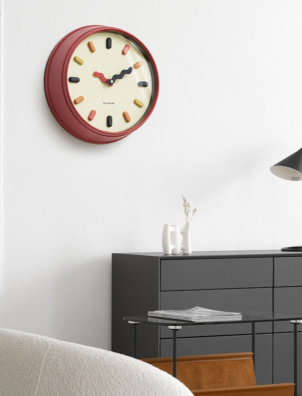3D Nordisk Tyst Väggklocka Miljövänlig Design för Moderna Vardagsrum