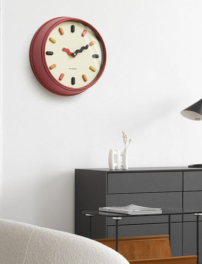 3D Nordisk Tyst Väggklocka Miljövänlig Design för Moderna Vardagsrum
