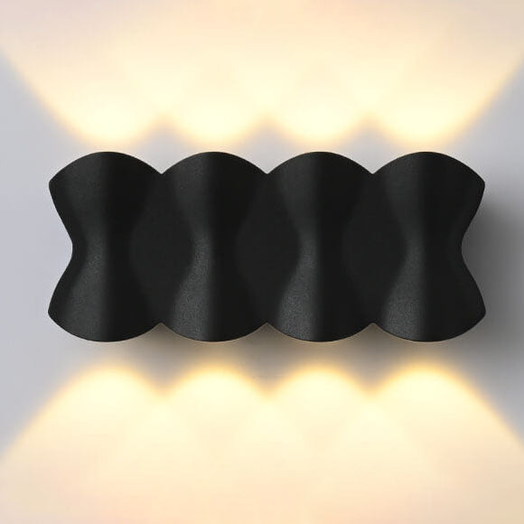 Moderna minimalistiska vattentäta LED-vägglampa i aluminium