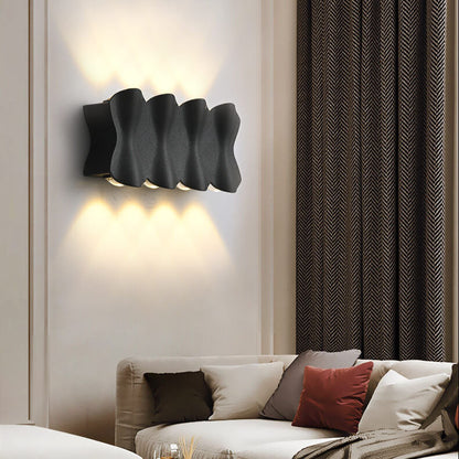 Moderna minimalistiska vattentäta LED-vägglampa i aluminium