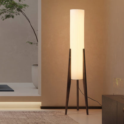 Lunara | Massivträstat lamp från valnöt med LED-ljus