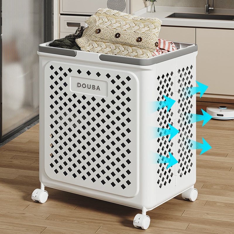LaundroFlex | Fällbar tvättkorg med hjul, platsbesparande &amp; mobil
