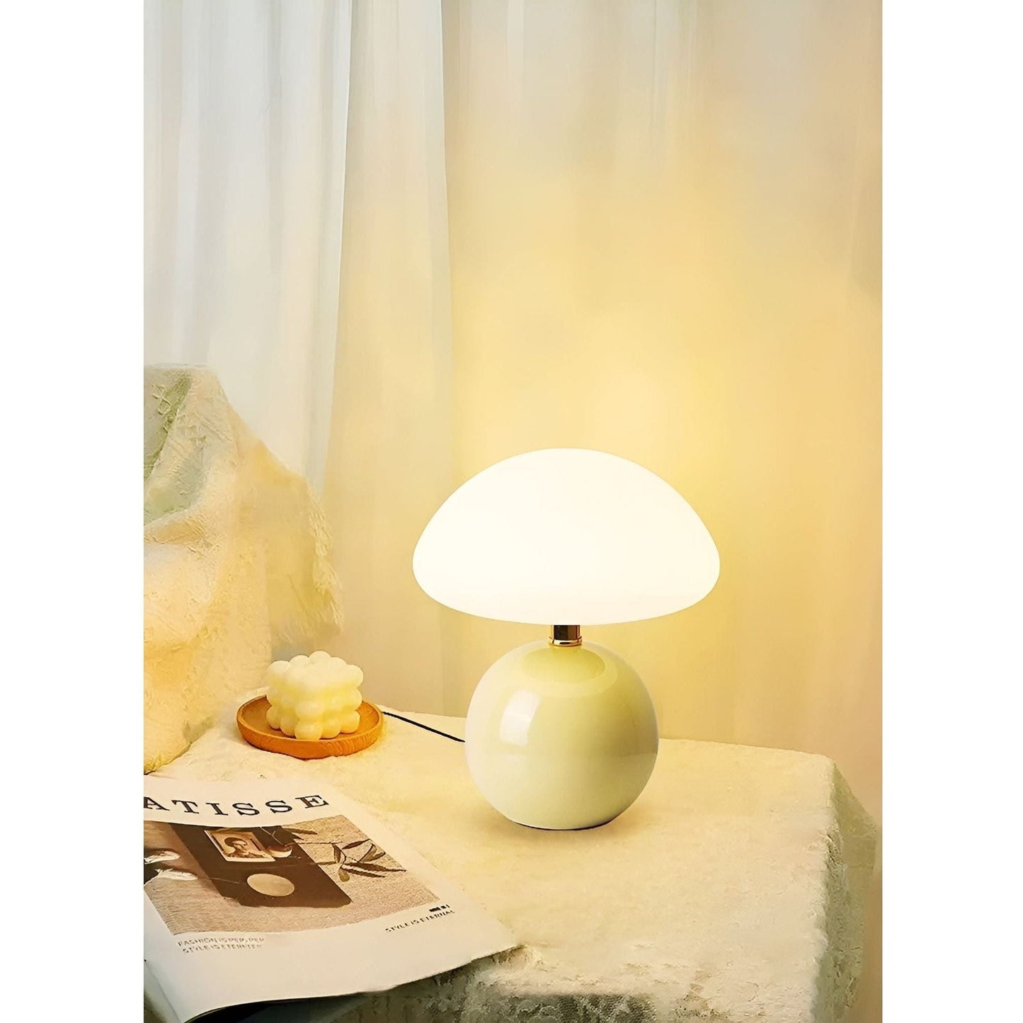 CreamyShine Lamp - Mysig svamp nattdukslampa
