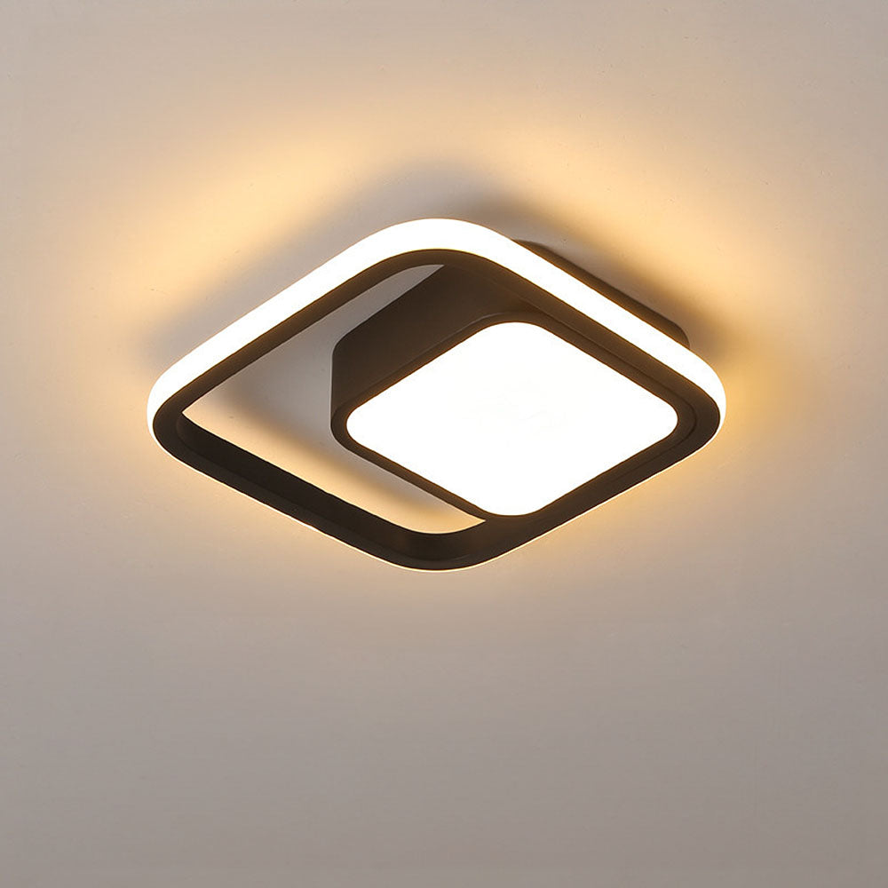Dubbel Ring LED Taklampa | 10,6 tum Diameter | Sleek Minimalistisk Design | Modern Hem Accent | Brick by Brick
