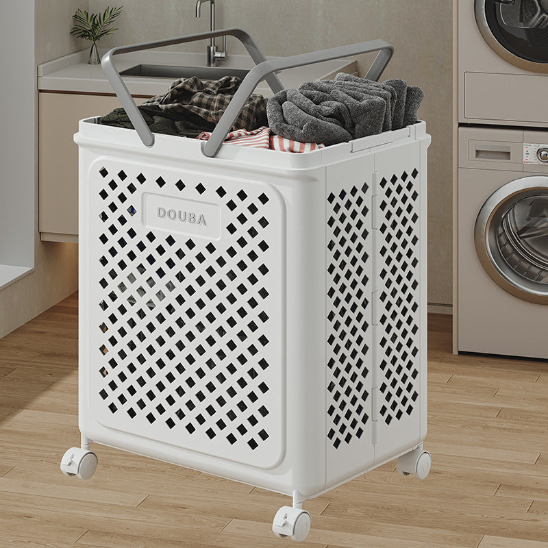 LaundroFlex | Fällbar tvättkorg med hjul, platsbesparande &amp; mobil