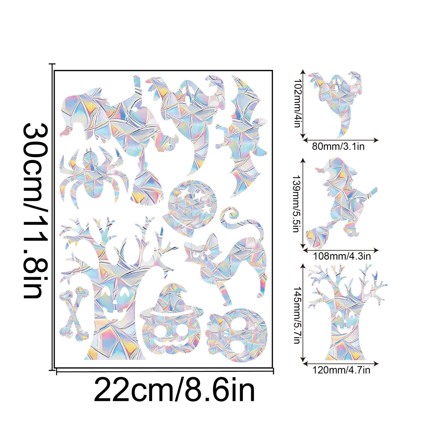 Regnbåge Fönster Klistermärke