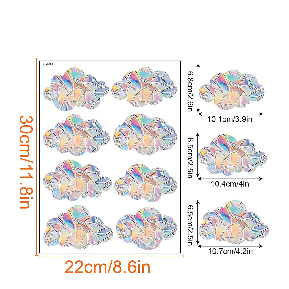 Regnbåge Fönster Klistermärke
