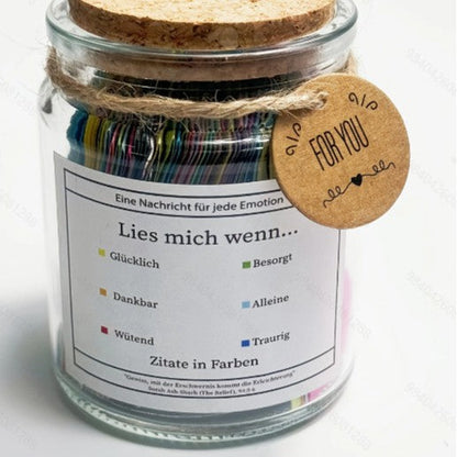 Handgjord 90-dagars bibelversglas