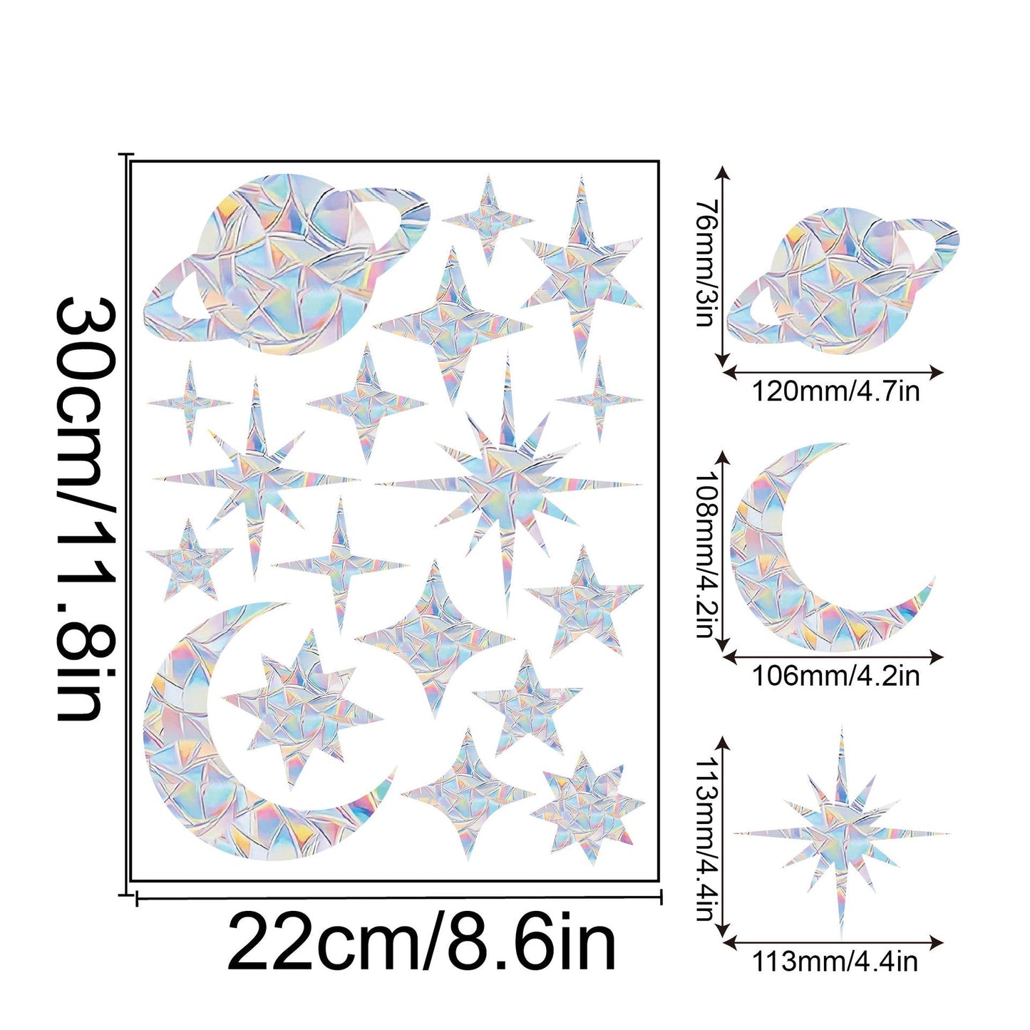 Regnbåge Fönster Klistermärke