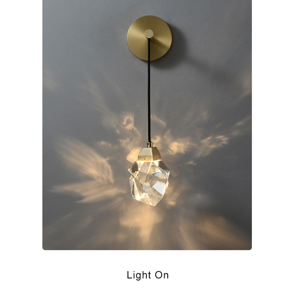 LuxorLicht - Modern kristallvägglampa med LED-belysning