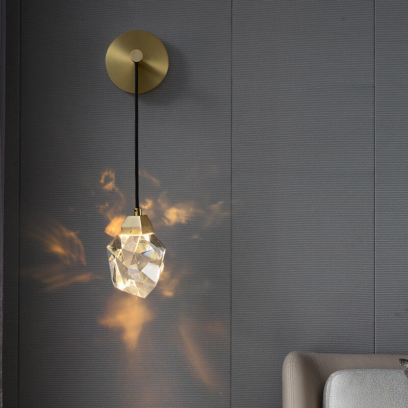 LuxorLicht - Modern kristallvägglampa med LED-belysning