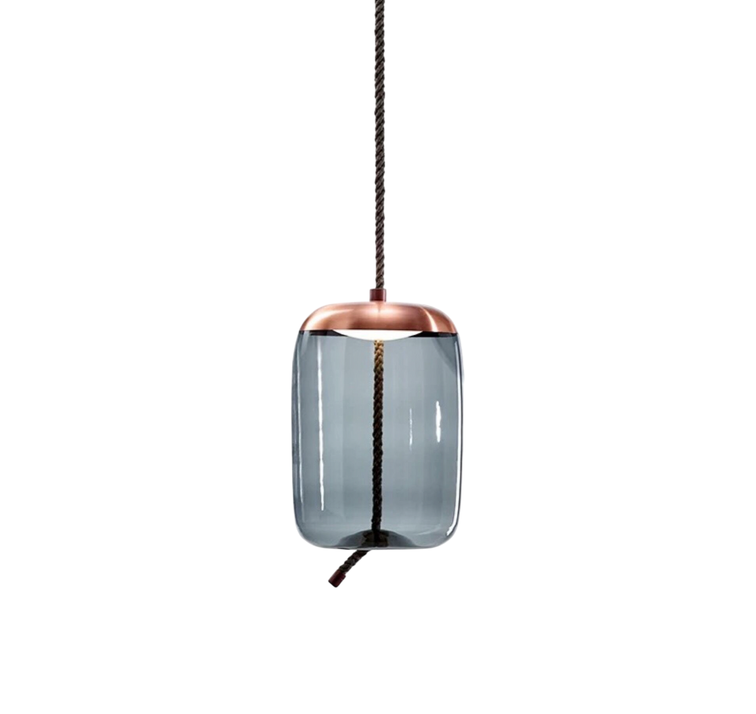 Isolara – Pendellampa i roséguld med snöraffinering