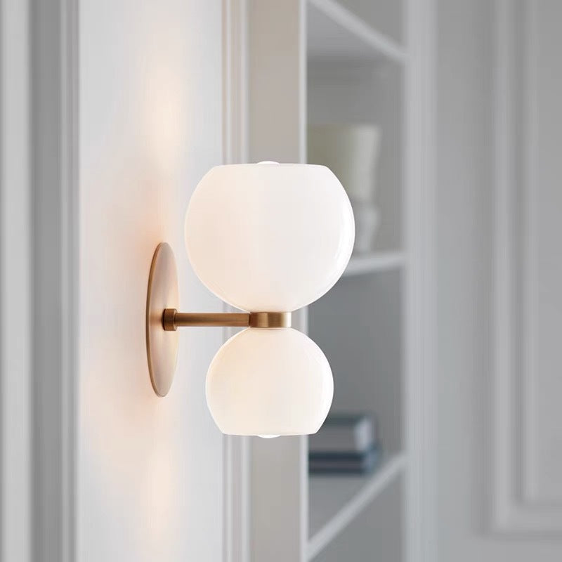 Valentina Modern LED Vägglampa från Luminoir - Vit - Metall/Glas - För Vardagsrum