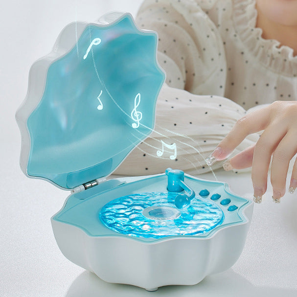 Carvallo - LED-lampa i retro skivspelare-stil med Bluetooth-högtalare