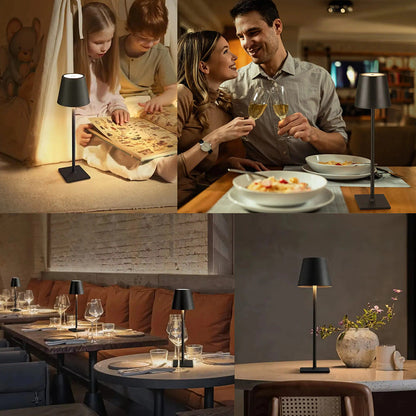 Elegant LED-bordslampa med batteri