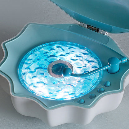 Carvallo - LED-lampa i retro skivspelare-stil med Bluetooth-högtalare