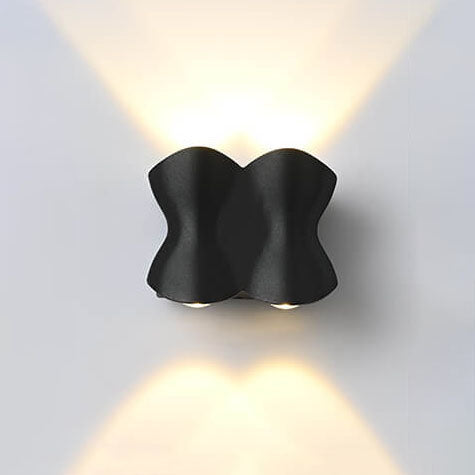 Moderna minimalistiska vattentäta LED-vägglampa i aluminium