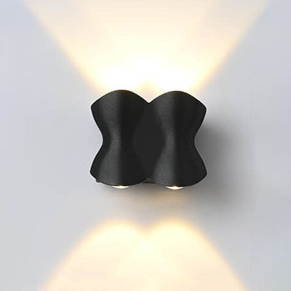 Moderna minimalistiska vattentäta LED-vägglampa i aluminium