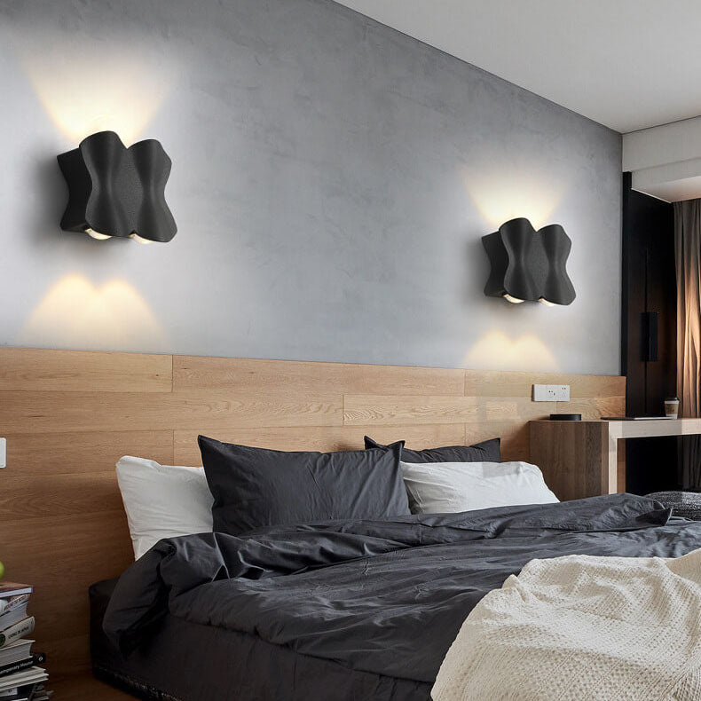 Moderna minimalistiska vattentäta LED-vägglampa i aluminium