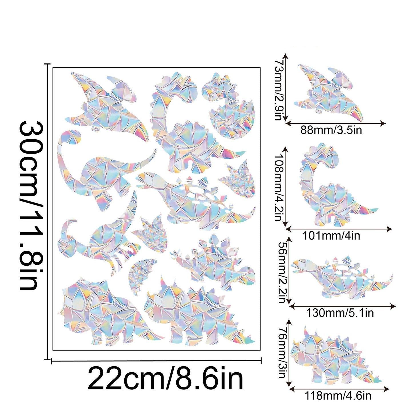 Regnbåge Fönster Klistermärke