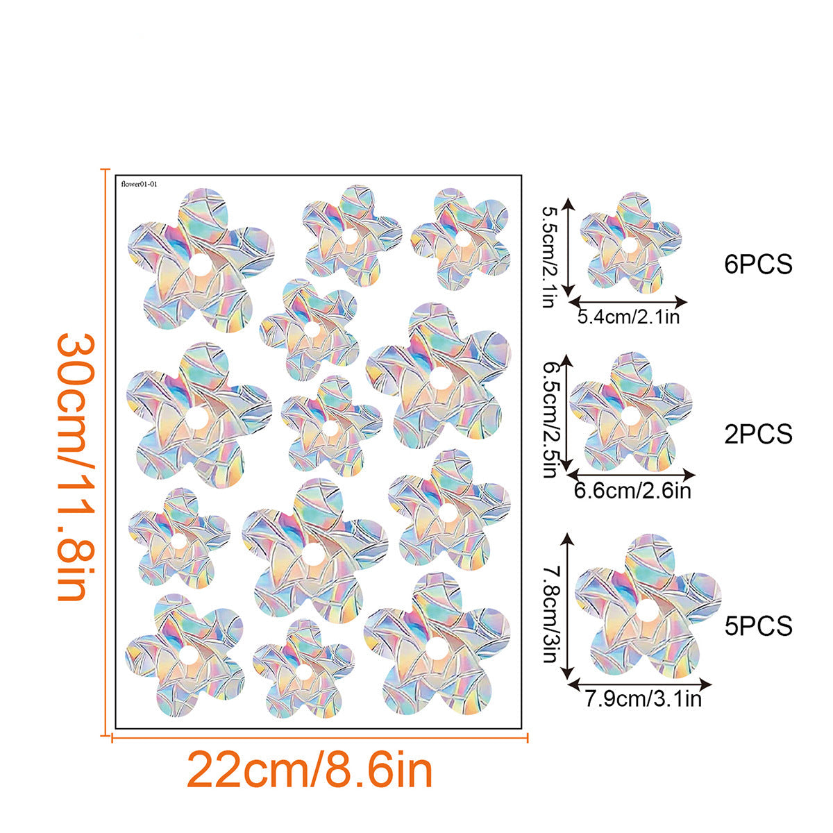 Regnbåge Fönster Klistermärke