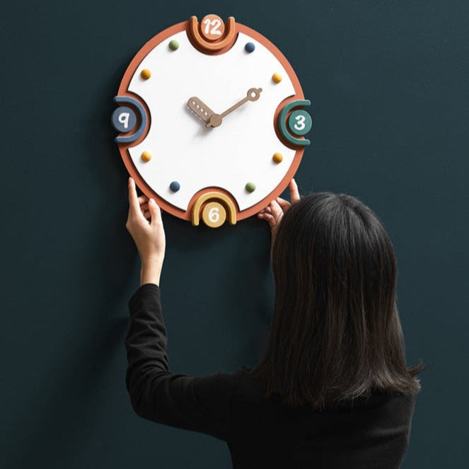 Carvallo - Stiligt Tyst Väggur För Barnrum