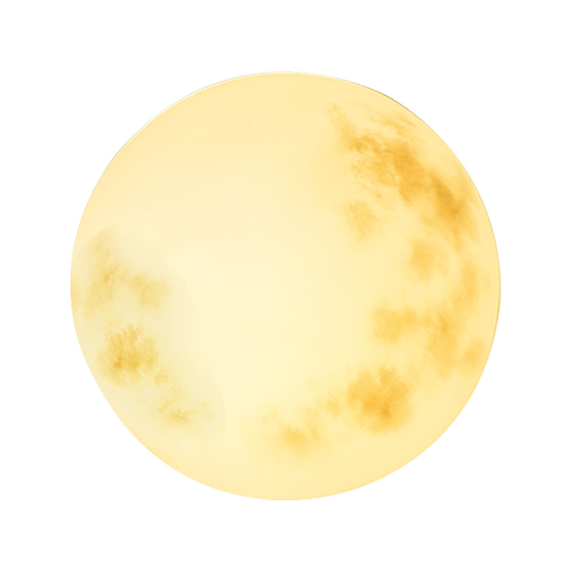 Rustik Måneformad Hängande Lampa