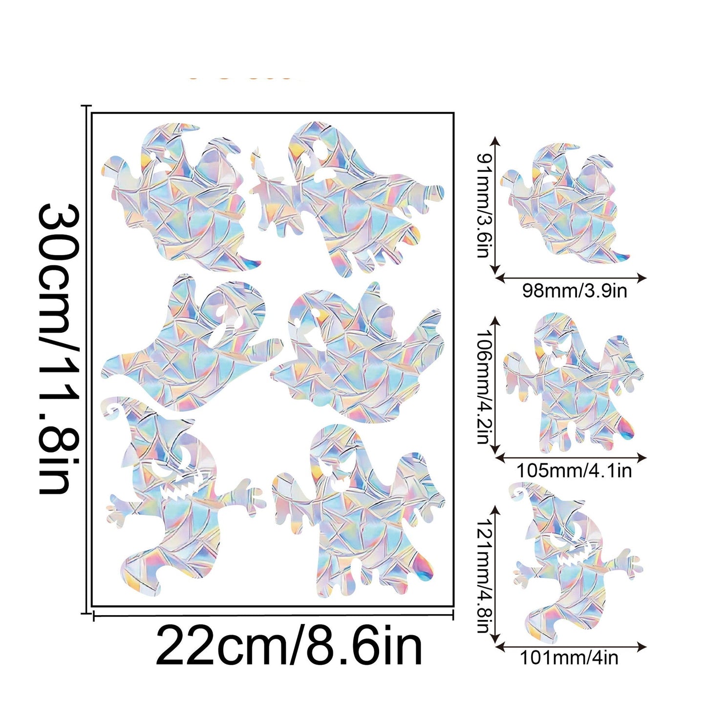 Regnbåge Fönster Klistermärke