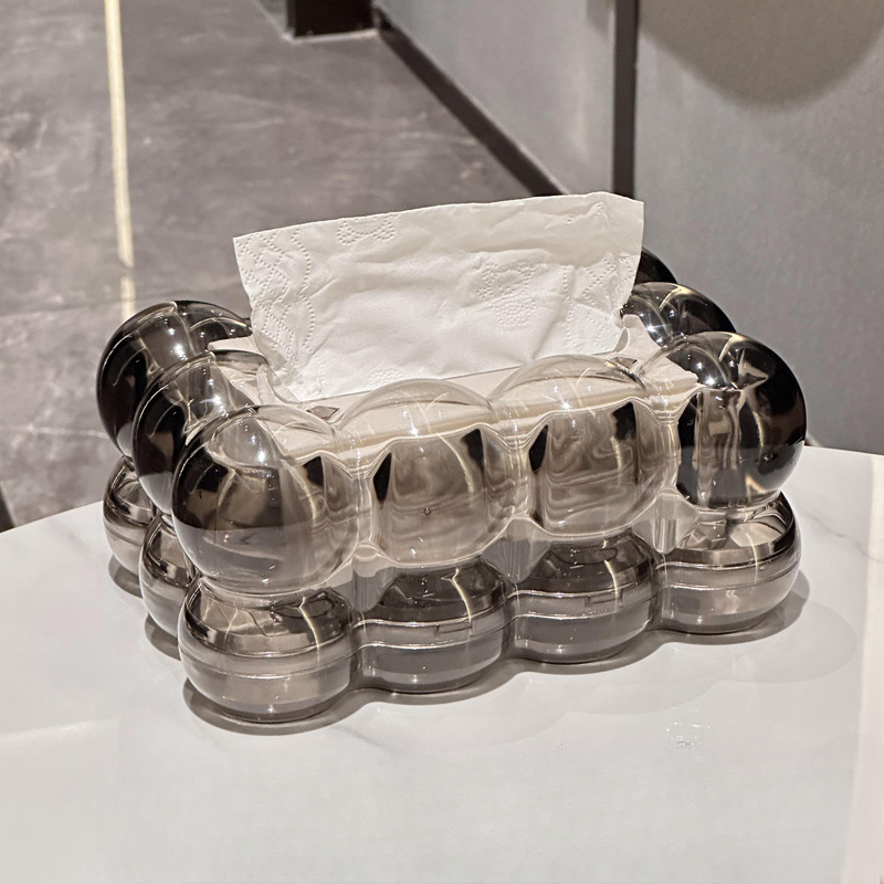 LumiScape Vävnadslåda – Skulptural Akryl Design Elegans