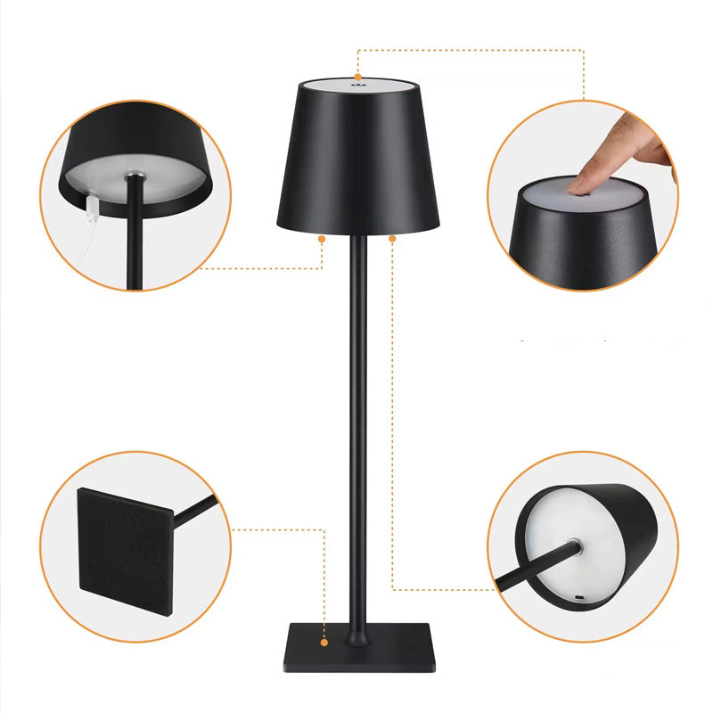 Elegant LED-bordslampa med batteri