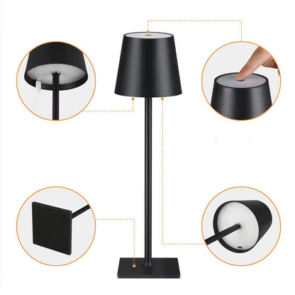 Elegant LED-bordslampa med batteri