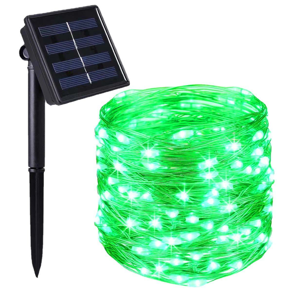 Vattentålig ljusslinga med solenergi