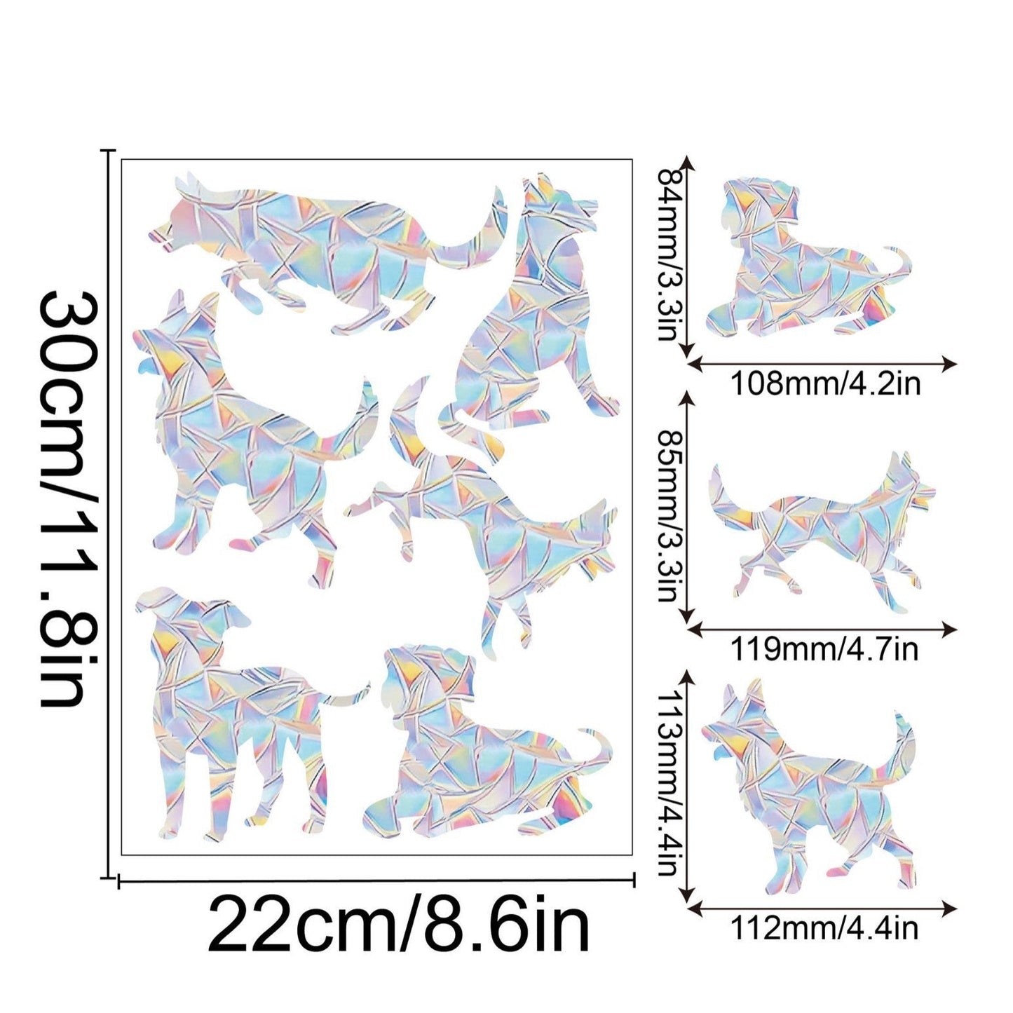 Regnbåge Fönster Klistermärke