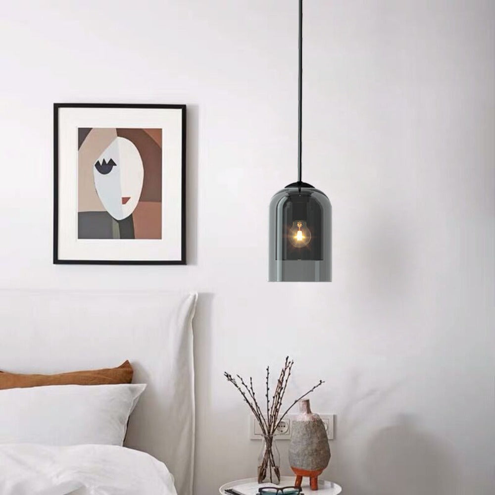 GlassAura - Minimalistisk Hänglampa i Glas