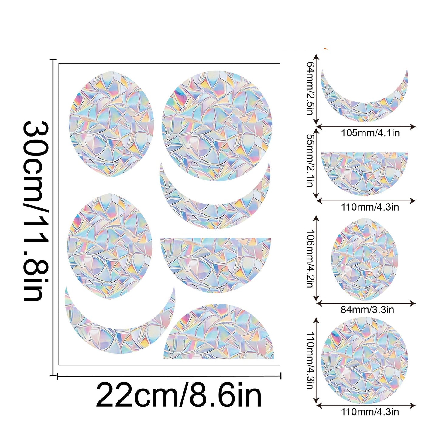 Regnbåge Fönster Klistermärke