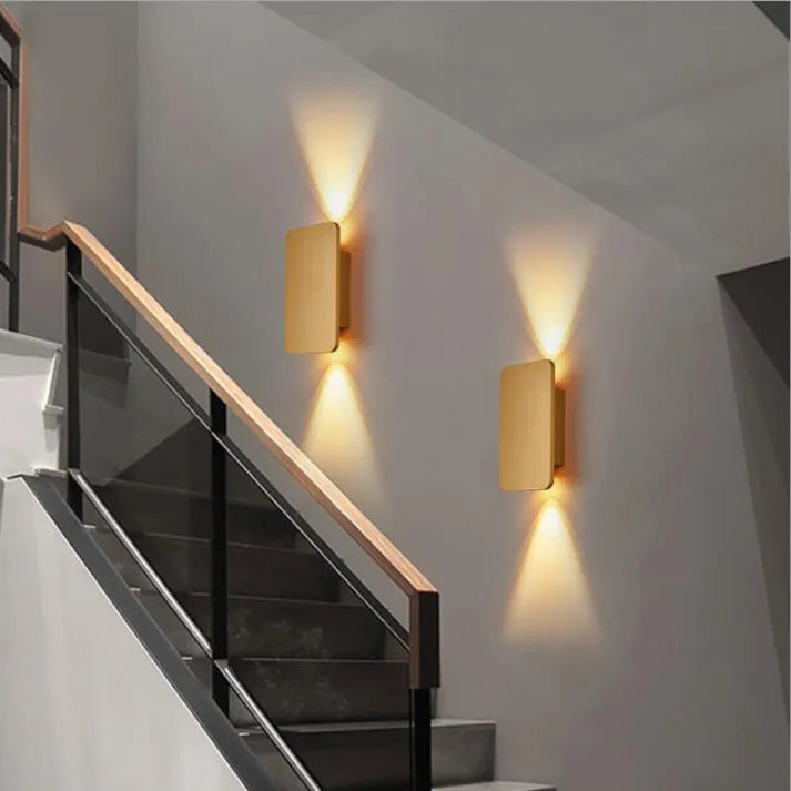 Vägglampa Modern Metall Rektangulär LED Inomhus