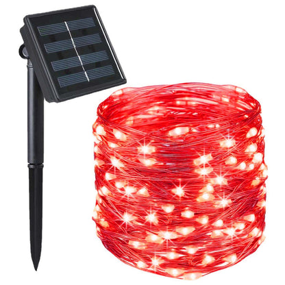 Vattentålig ljusslinga med solenergi