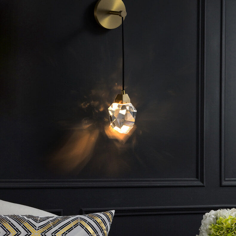 LuxorLicht - Modern kristallvägglampa med LED-belysning