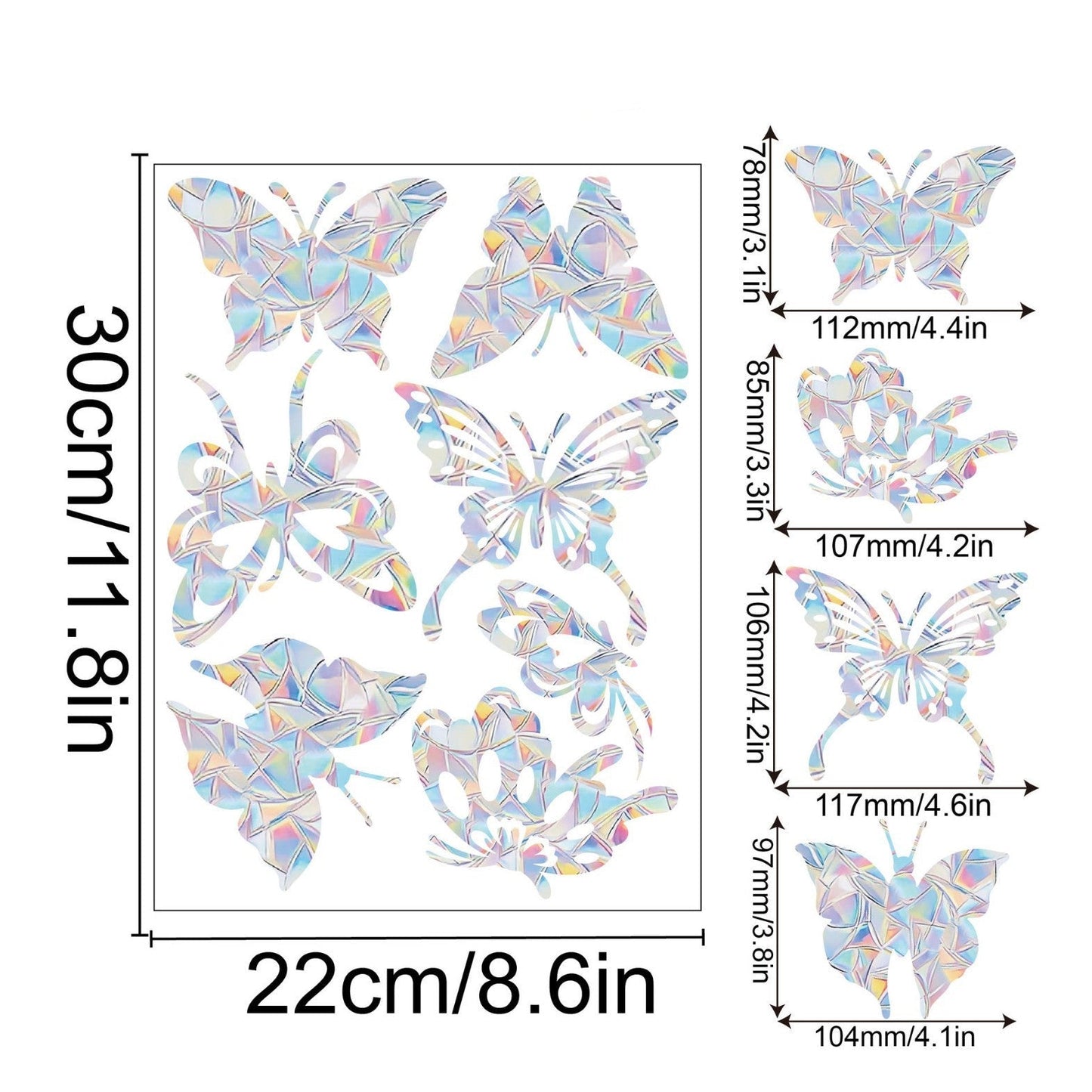 Regnbåge Fönster Klistermärke