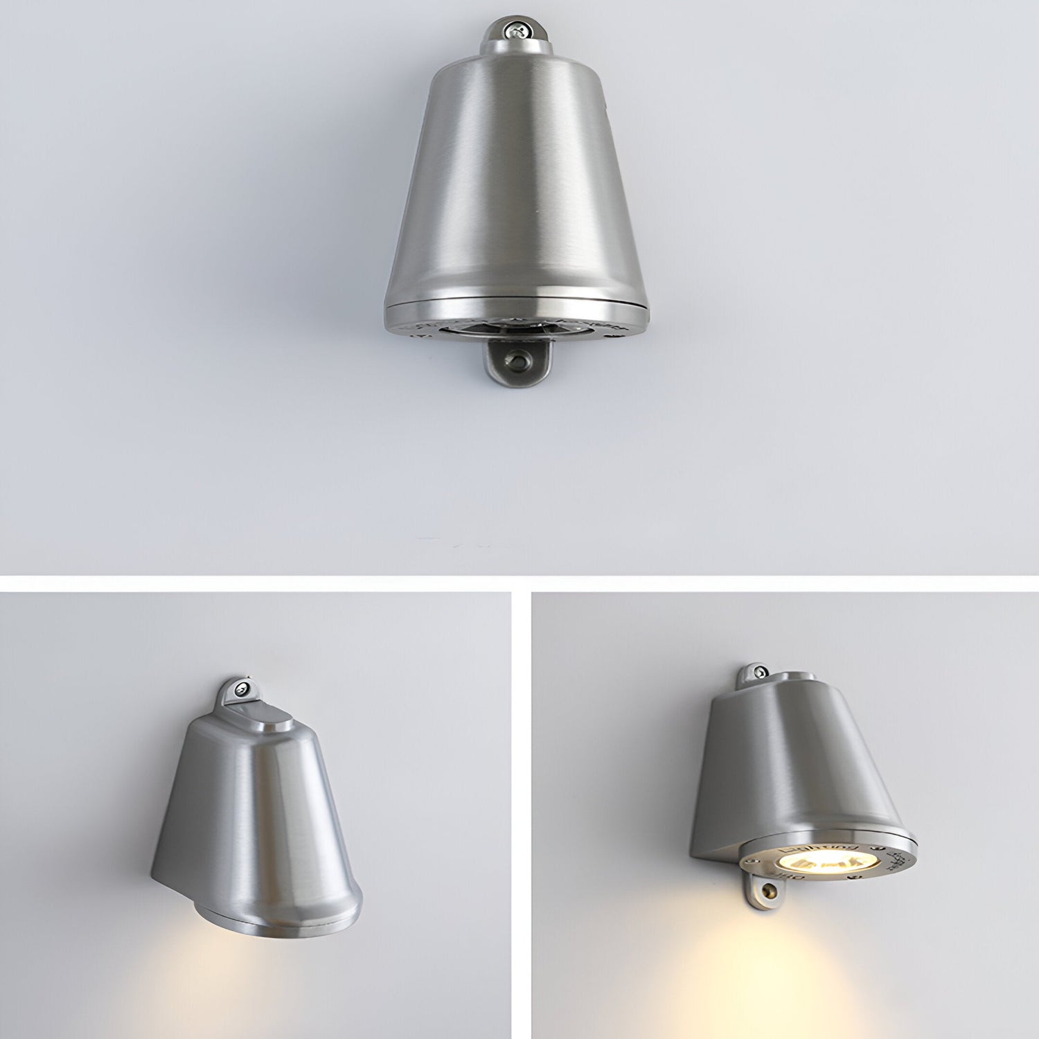 Minimalistisk LED-utomhusvägglampa i aluminium – väderbeständig