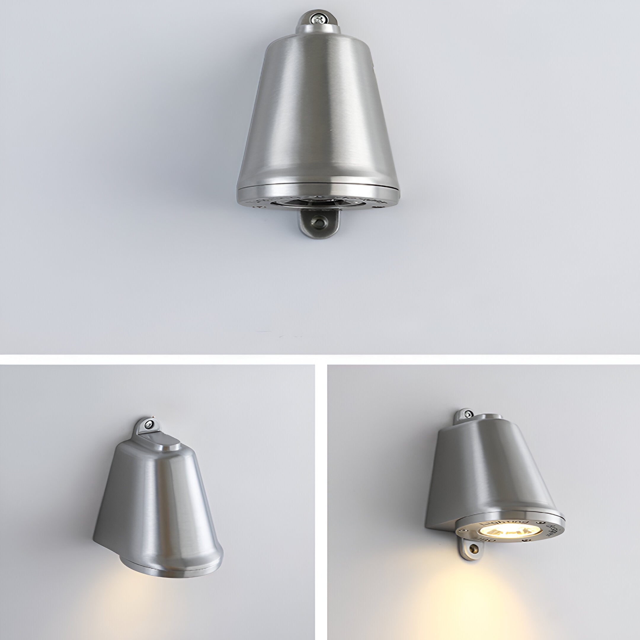 Minimalistisk LED-utomhusvägglampa i aluminium – väderbeständig