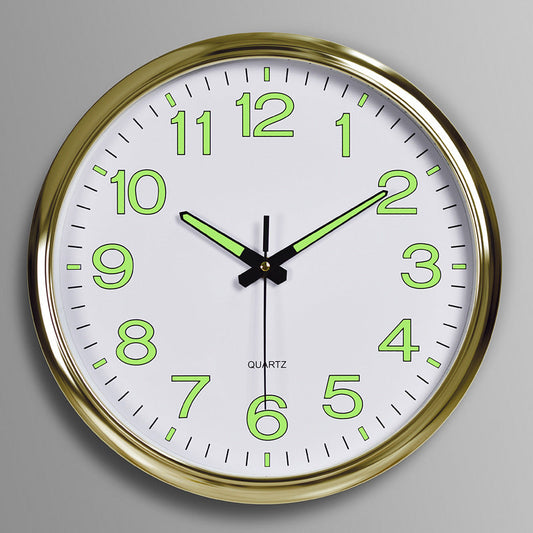 Carvallo - Silent Classroom väggklocka med LED-ljus