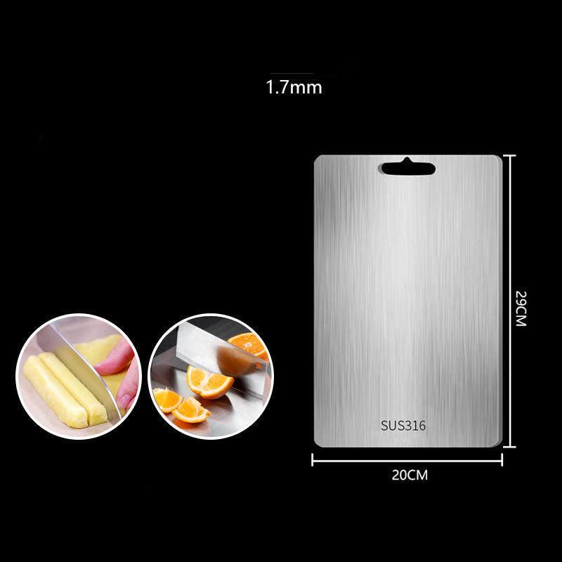 TitanPro – Högkvalitativ skärbräda i tyskt rostfritt stål 304